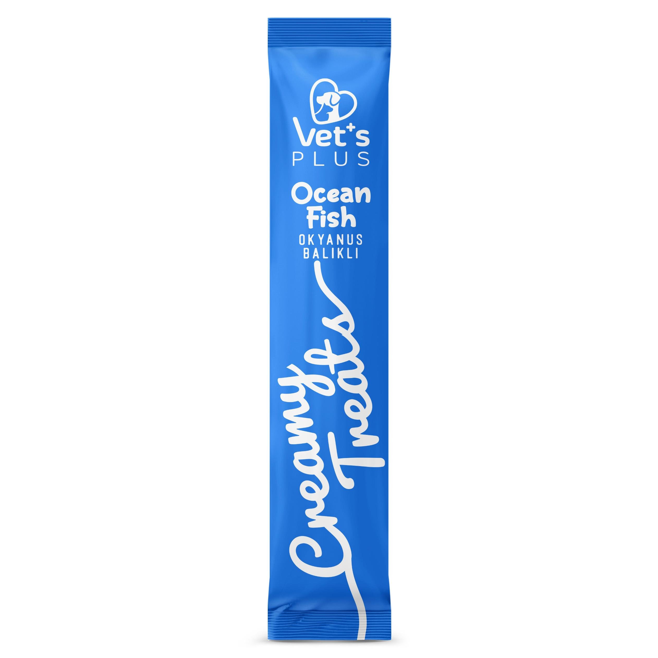 Vet's Plus Okyanus Balıklı Krema Kedi Ödül Maması 14gr (5'li)