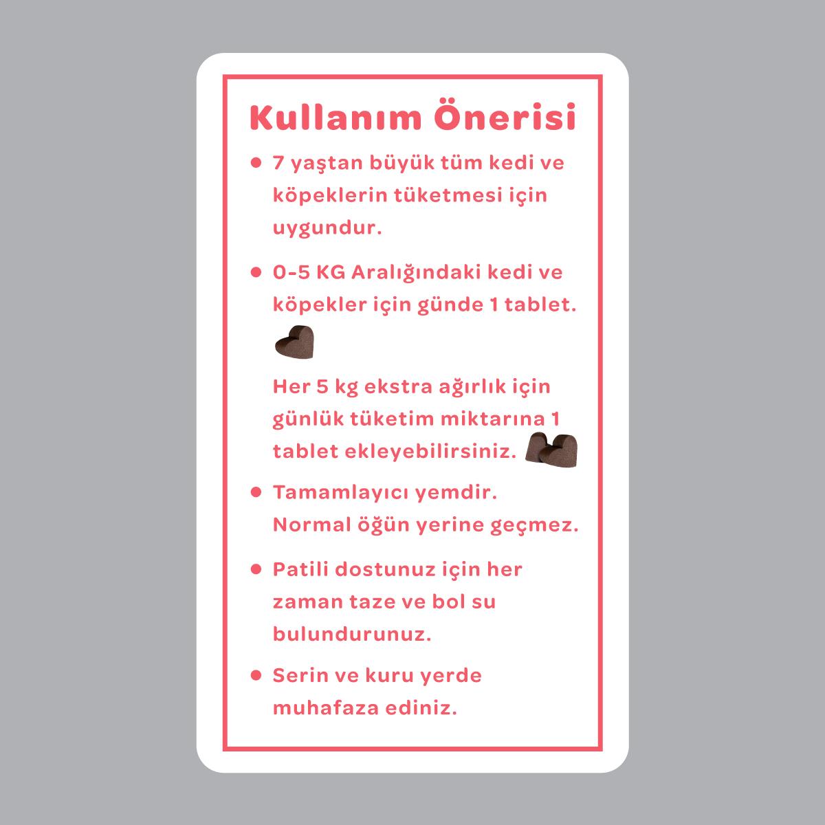 Vet's Plus Senior Yaşlı Kedi ve Köpekler İçin İnülin ve Glukozamin Çiğnenebilir Tablet (60'lı)