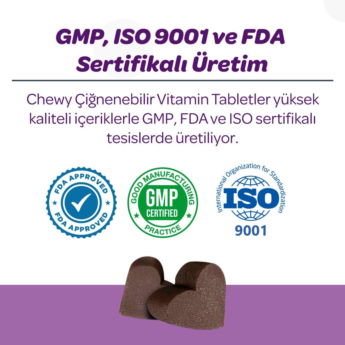 Vet's Plus Sterilised Kısırlaştırılmış Kediler İçin Yaban Mersinli Çiğnenebilir Tablet (60'lı)