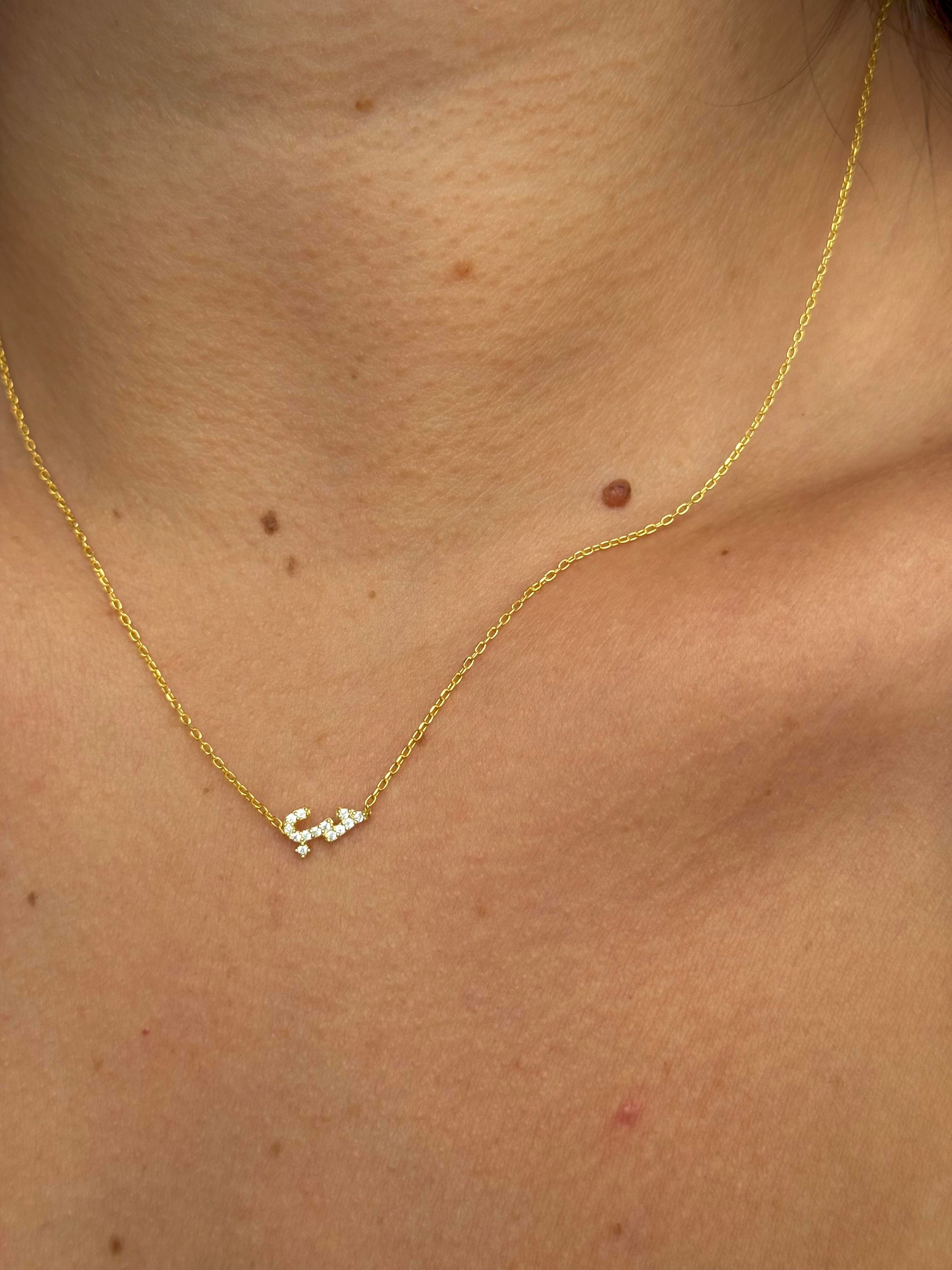 925 Gümüş | Arapça Aşk Kolye