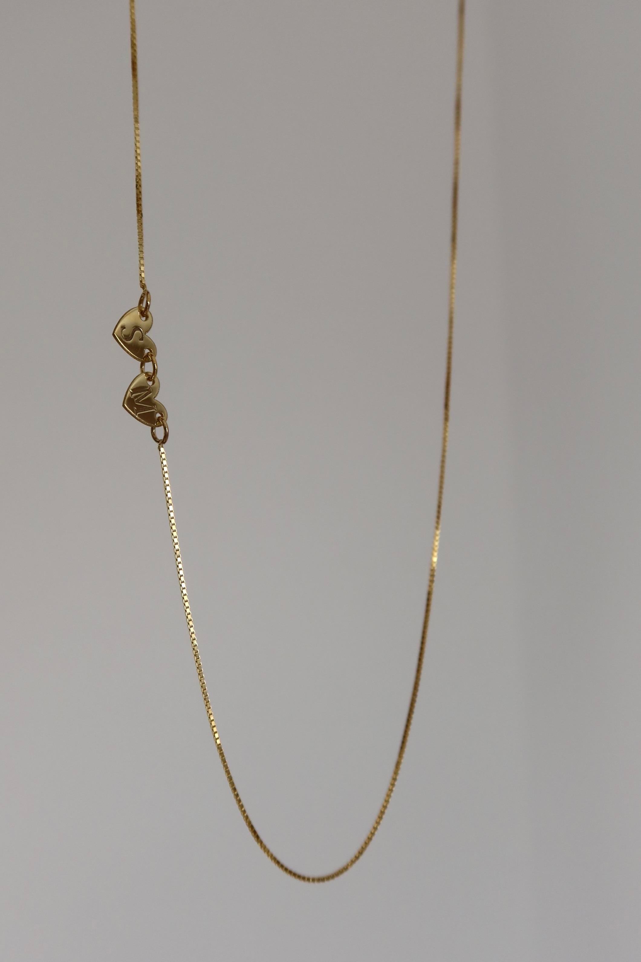 925 Gümüş | Kalp Pullu 2 Harf Kolye