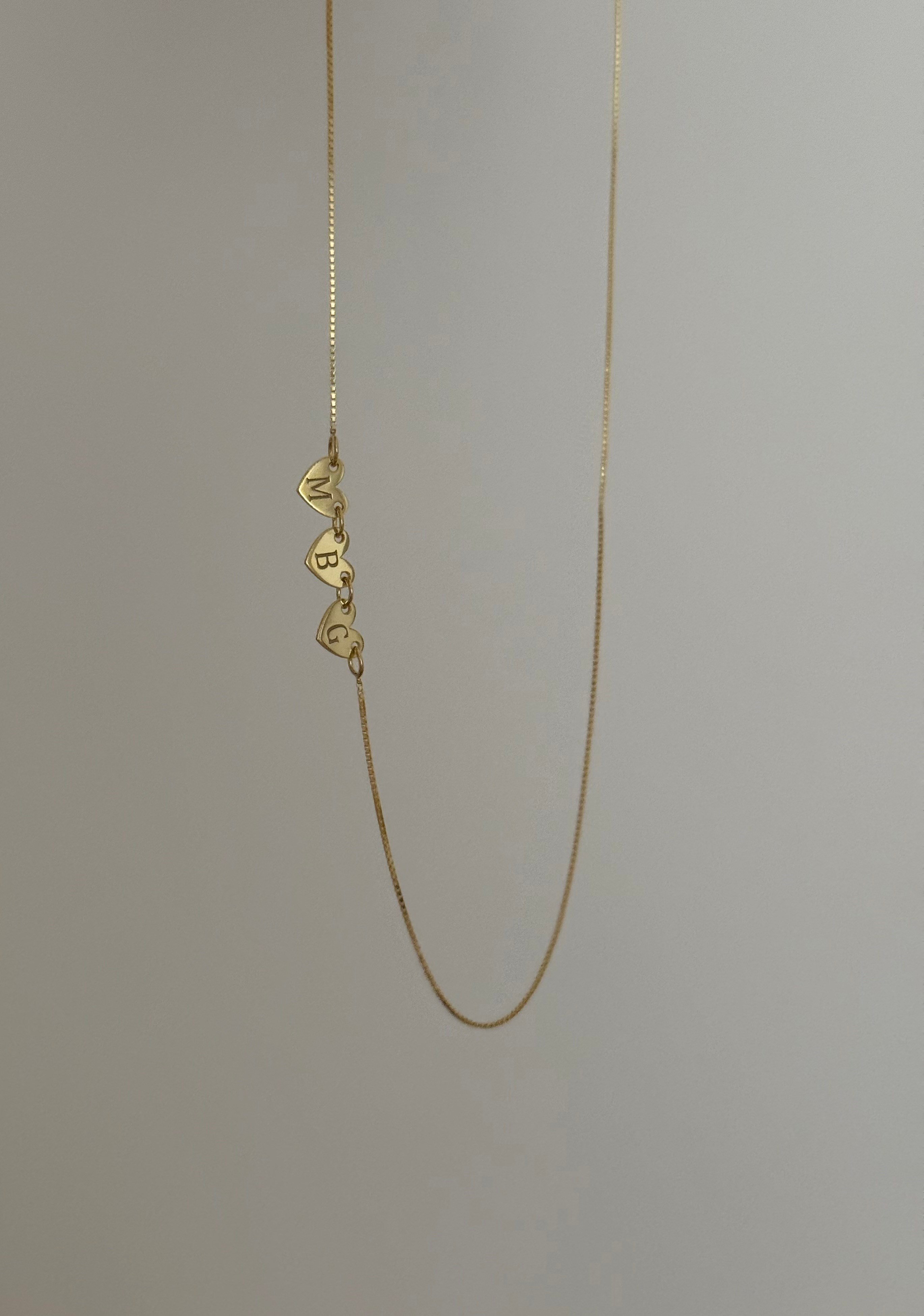 925 Gümüş | Kalp Pullu 3 Harf Kolye