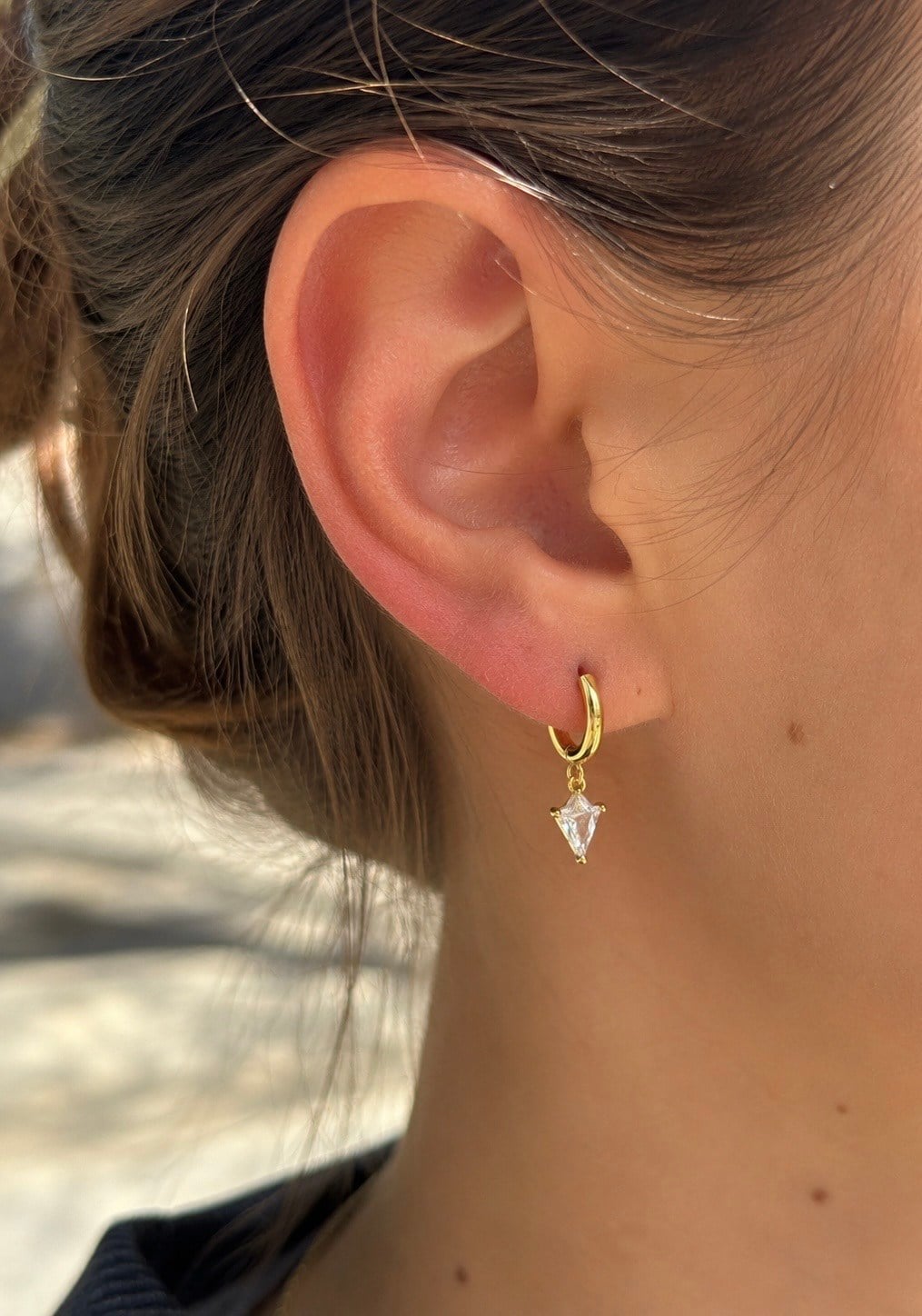925 Gümüş | Mini Kristal Küpe