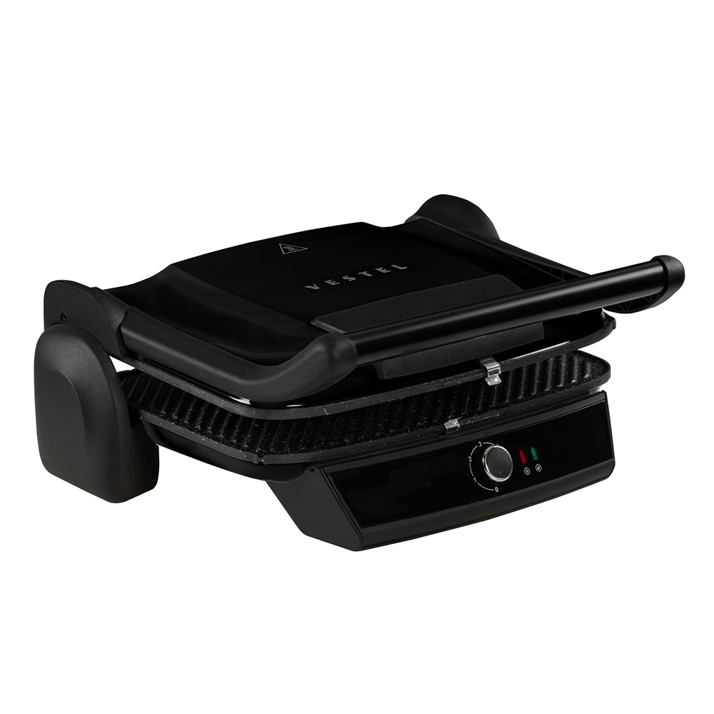 VESTEL RETRO T7000 SİYAH TOST MAKİNESİ