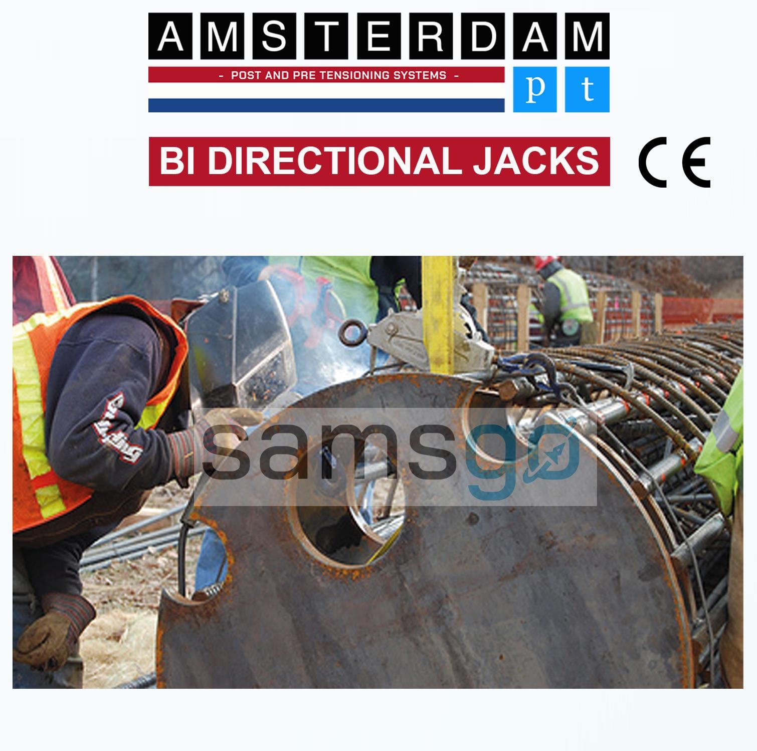 800 Ton Capacity Bar Stressing Jack