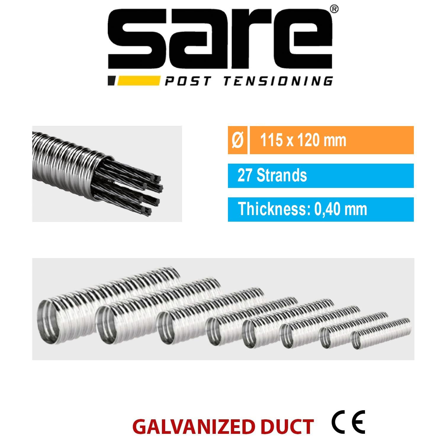 Galvanized Corrugated Duct 