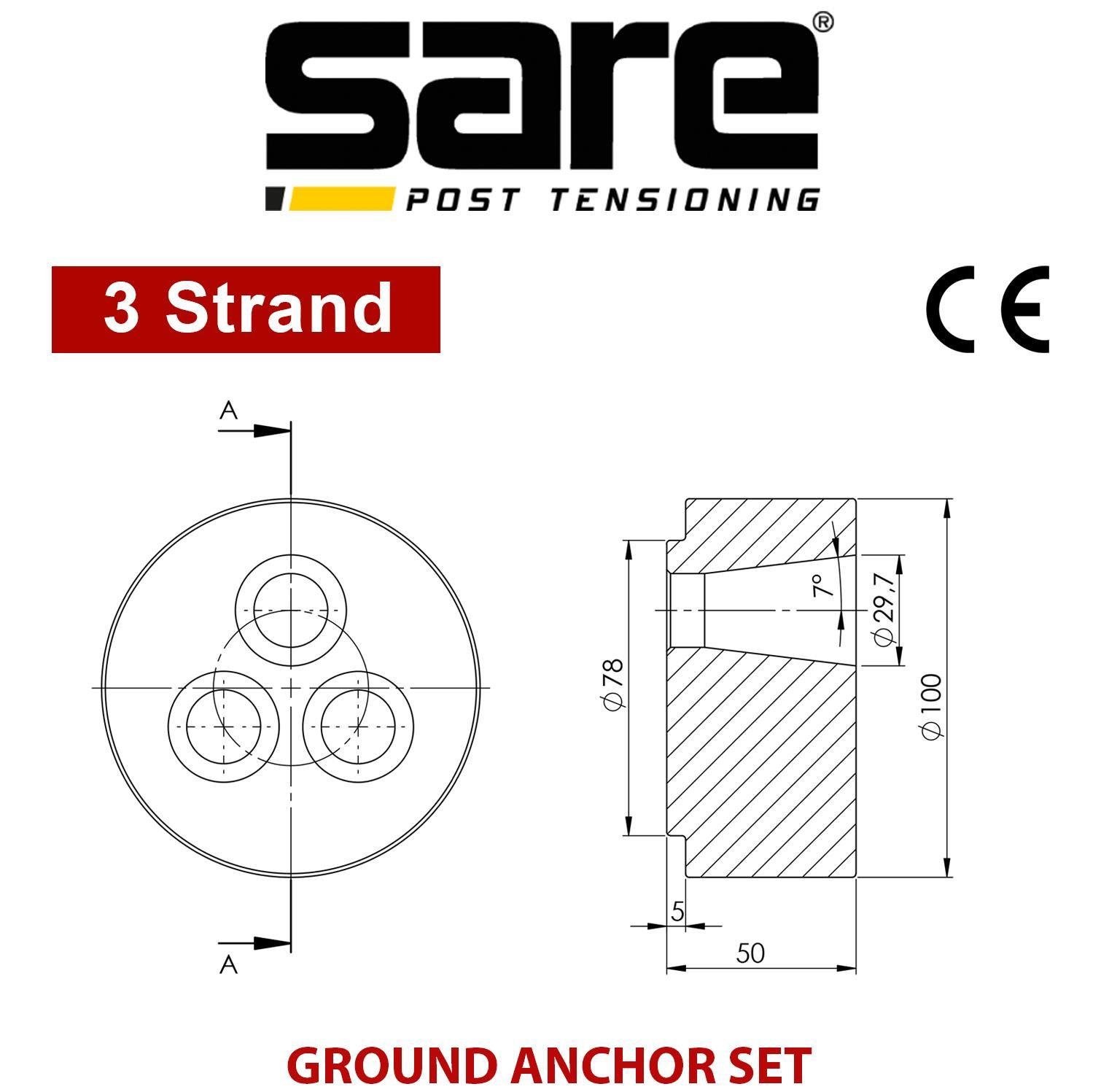 3 Strand Ground Anchor
