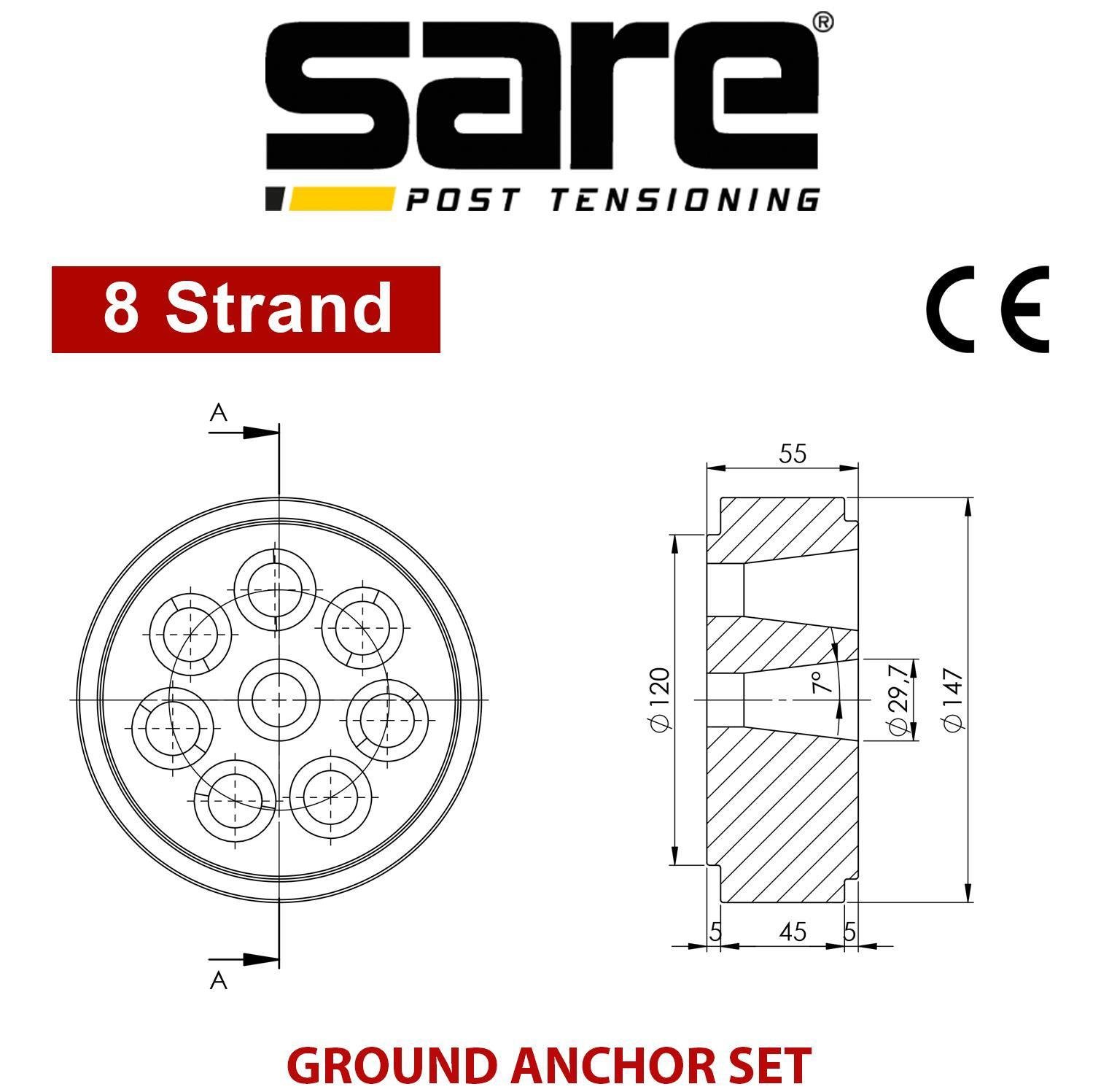 8 Strand Ground Anchor