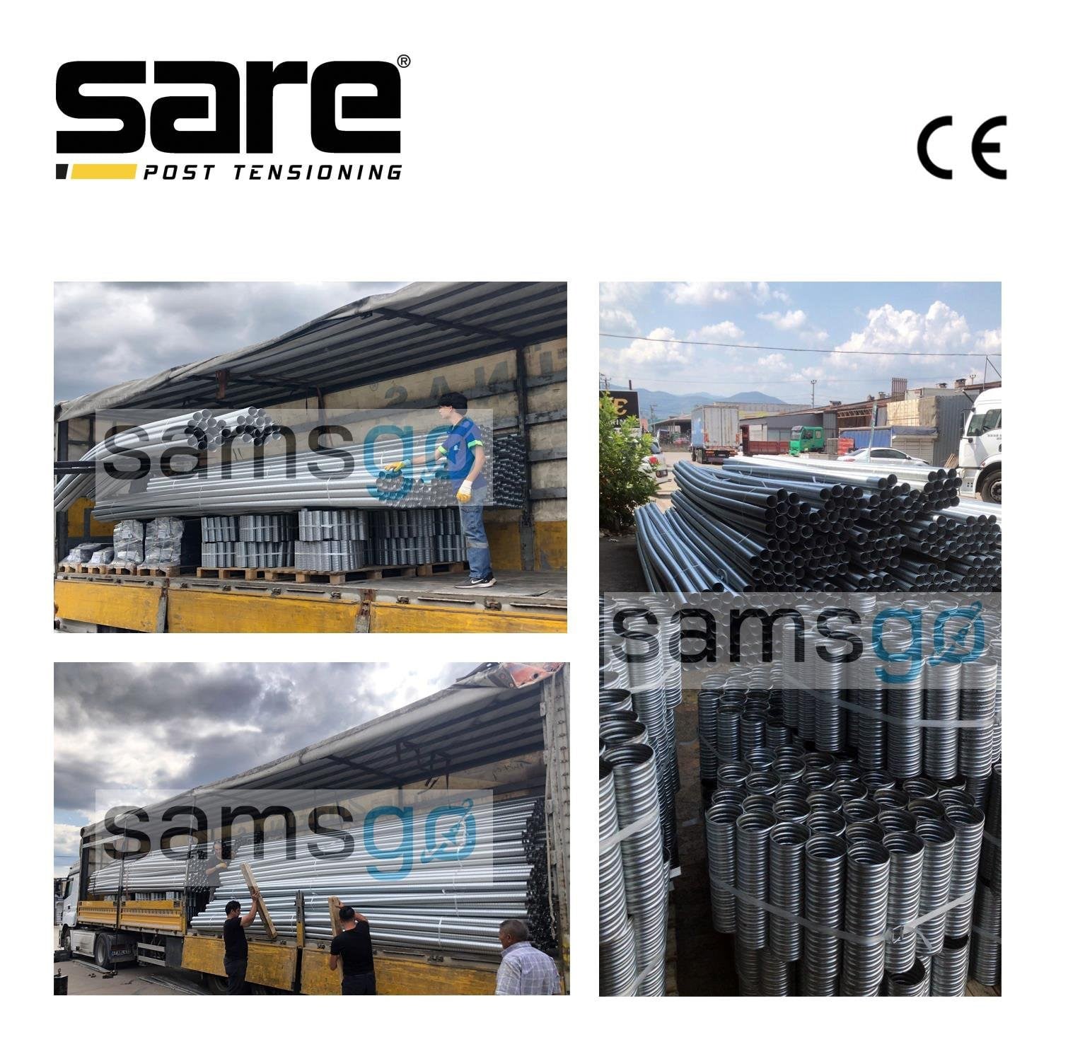 Flat Type Galvanized Corrugated Connector 0,40 / Length : 0,20 mt