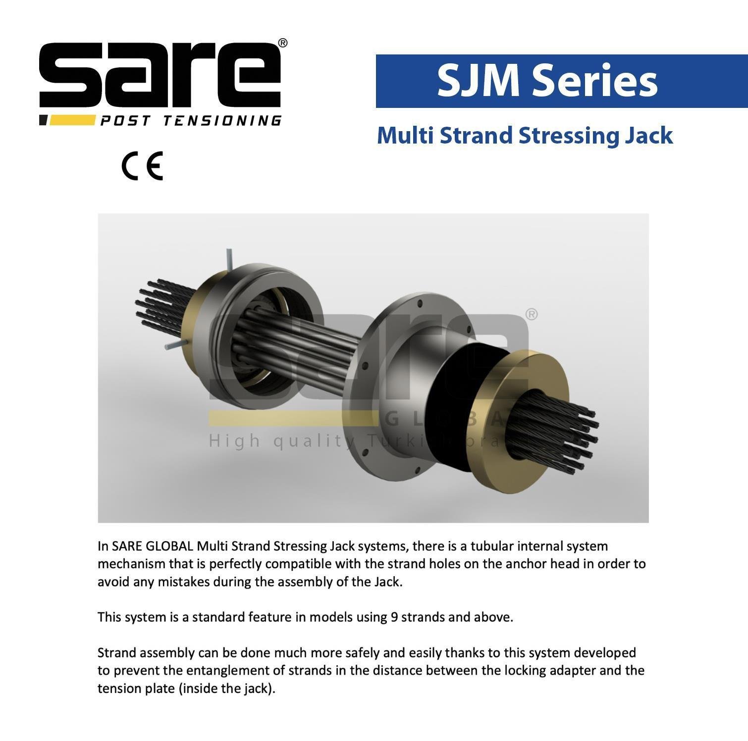 4 Strand - Multi Strand Stressing Jack