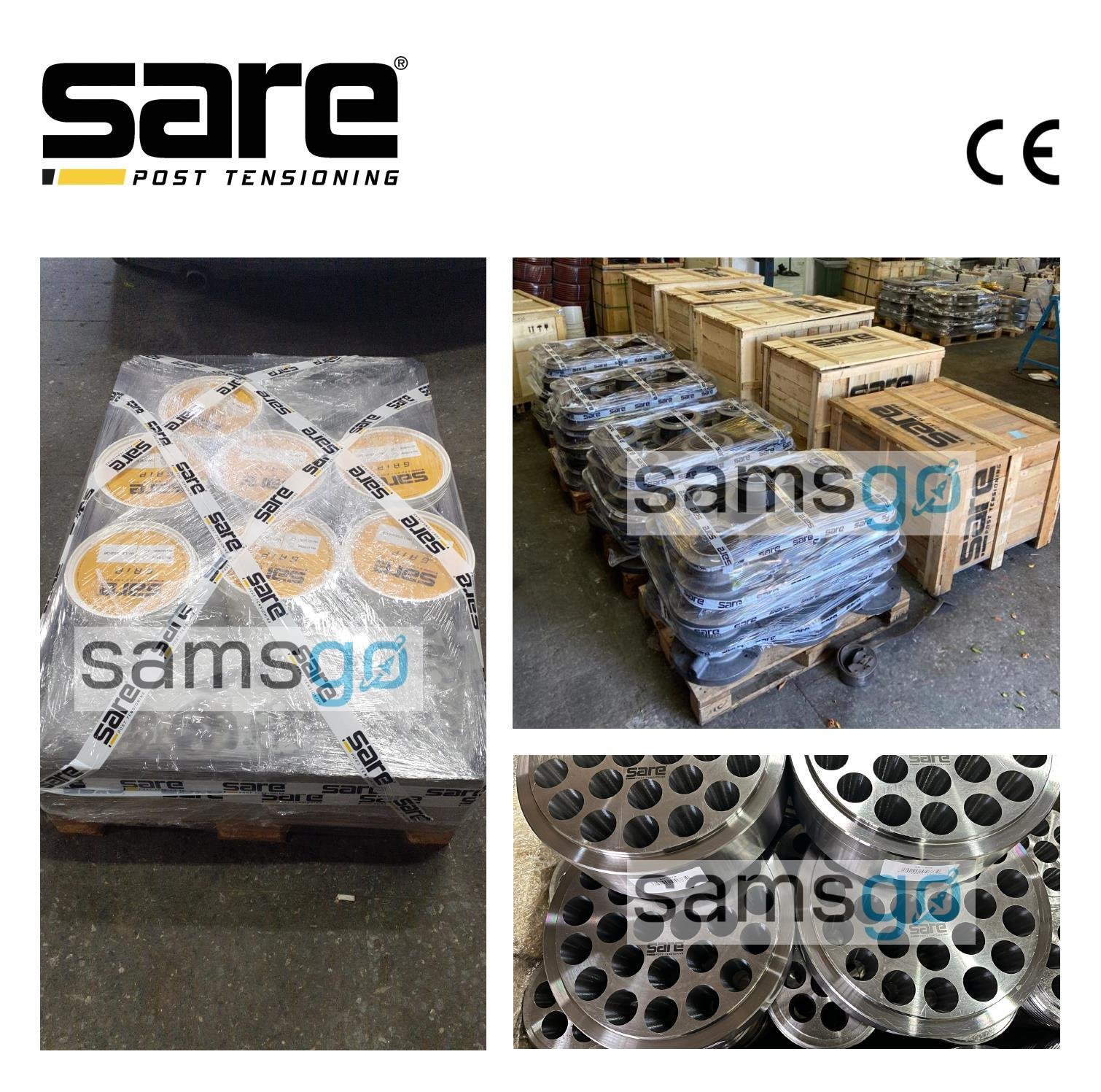 6 Strand 855 kN Plate Type Post Tension Set