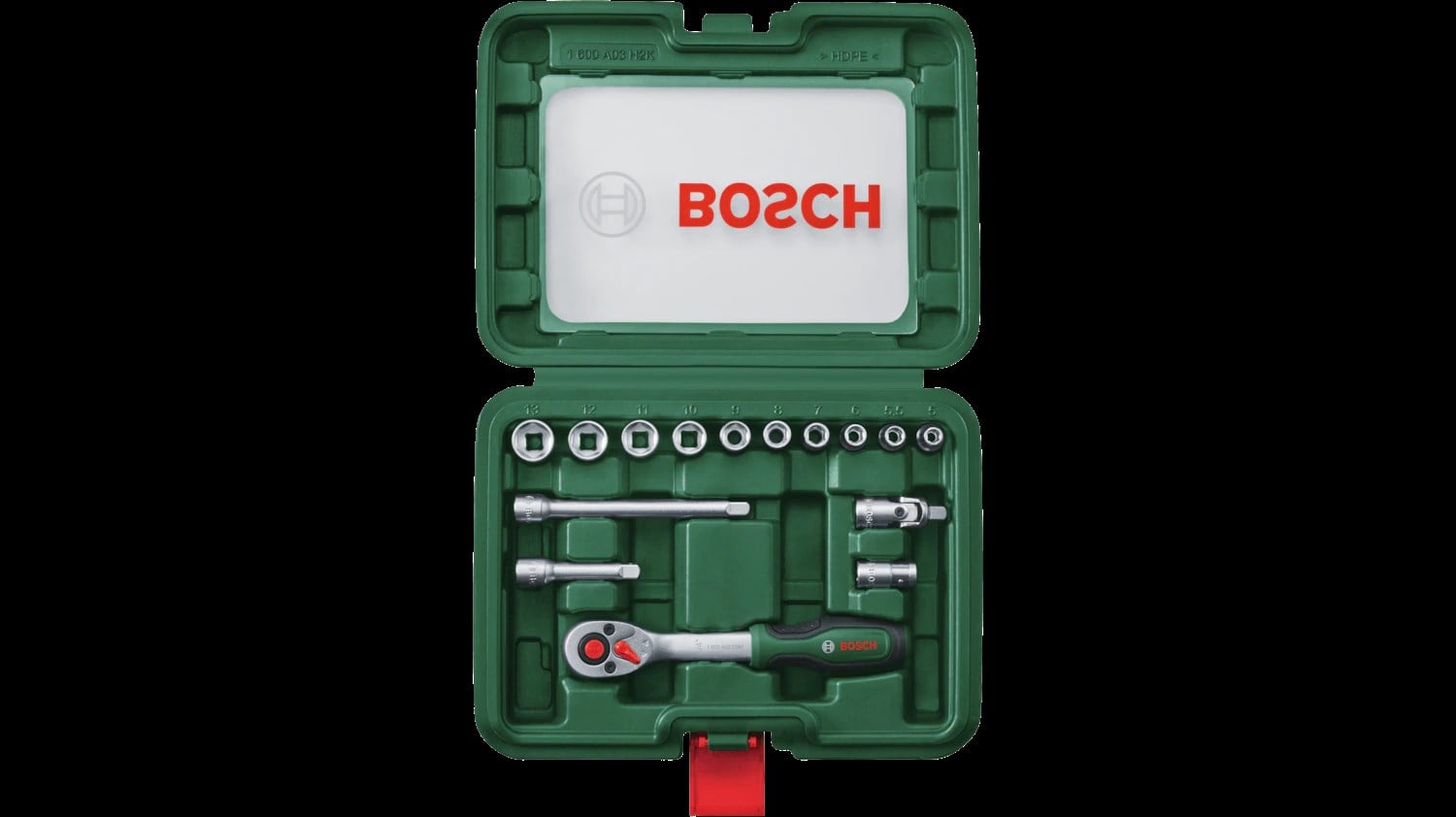BOSCH 1/4'' Cırcır Lokma Takımı 15 Parça
