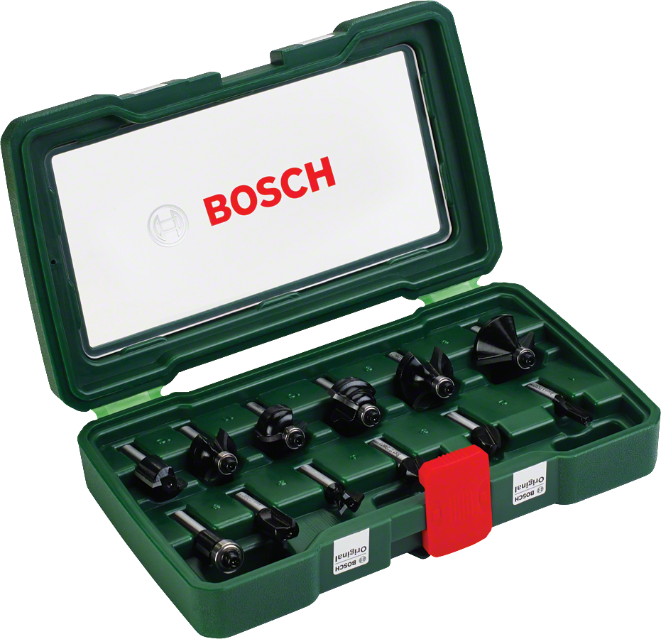 BOSCH 8 mm Ahşap Freze Uç Seti 12 Parça (2607019466)
