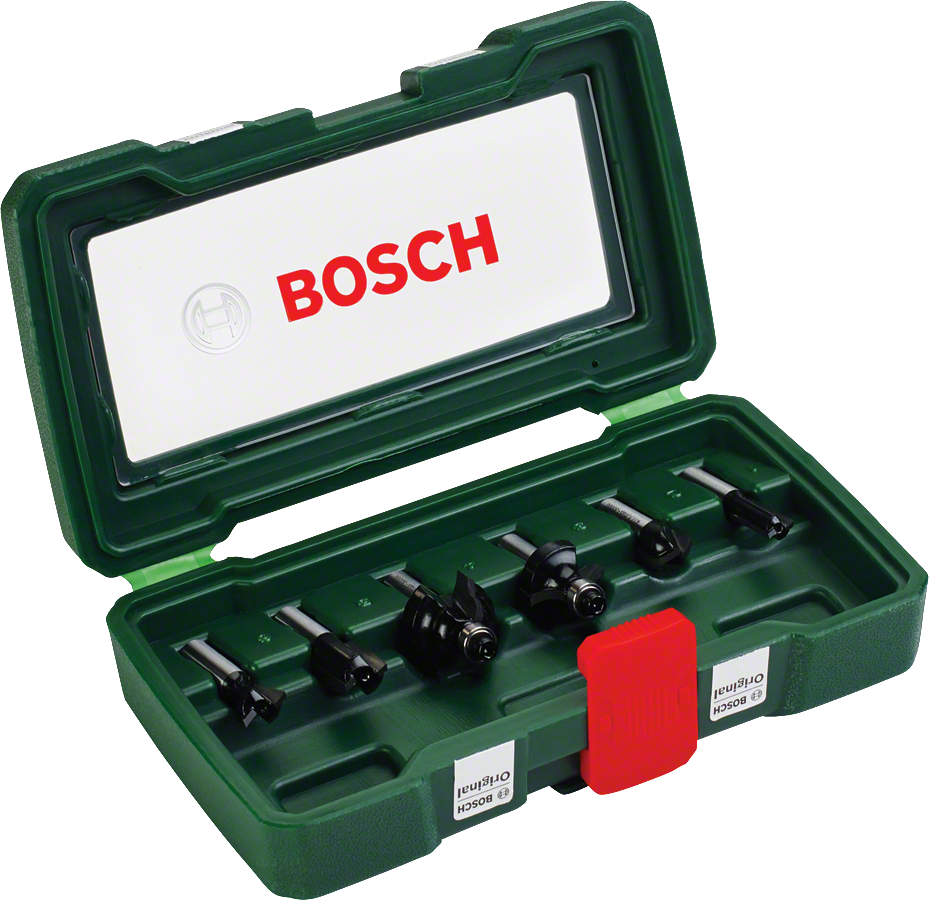 BOSCH 8 mm Ahşap Freze Uç Seti 6 Parça (2607019463)