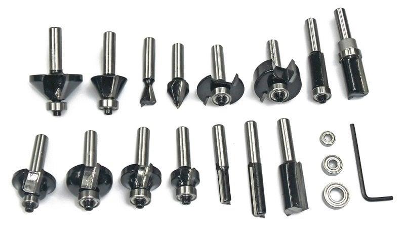 BOSCH 8 mm Saplı Profesyonel Ahşap Freze Bıçak Seti 15 Parça (2607017472)