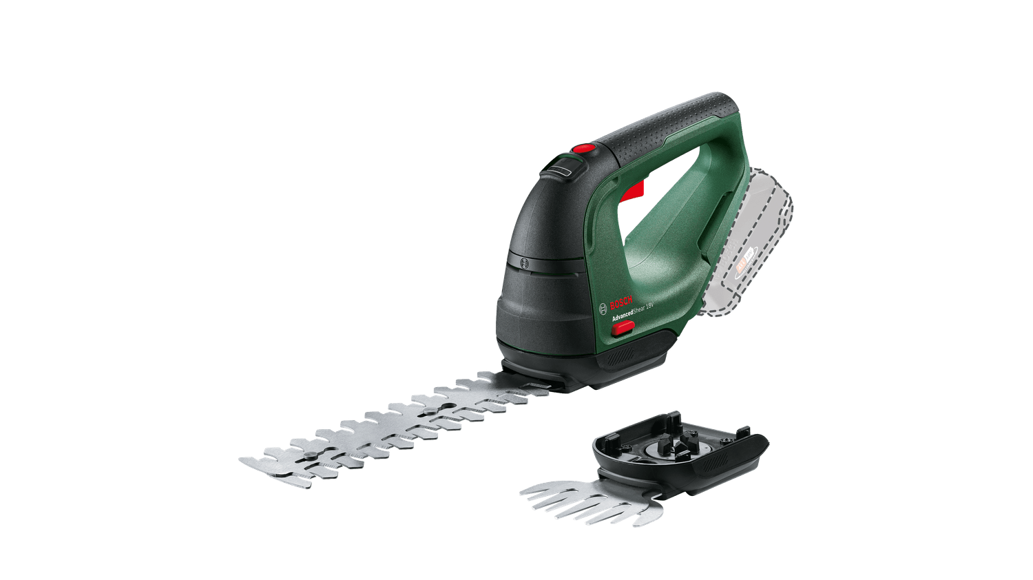 BOSCH AdvancedShear 18V-10 Akülü Çim ve Çit Kesme Makina Seti (Akü ve Şarj Aleti Hariç)