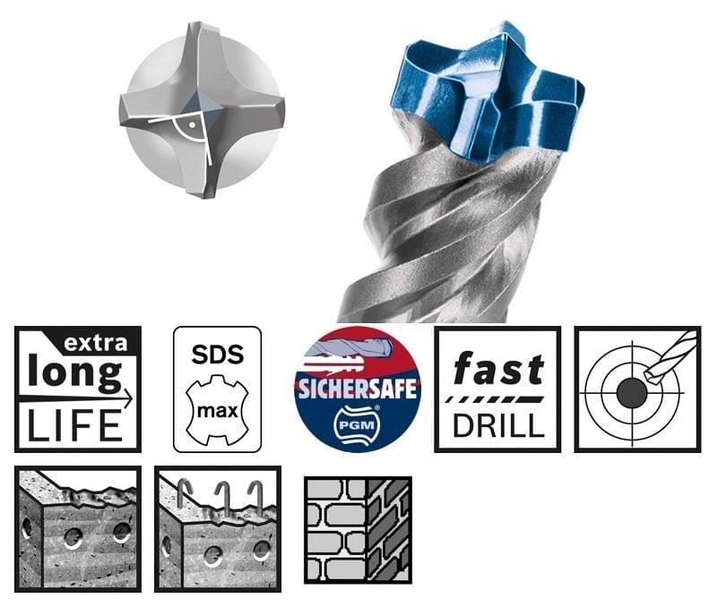BOSCH Expert SDS Max-8X Beton Matkap Ucu (Ölçü Seçiniz)
