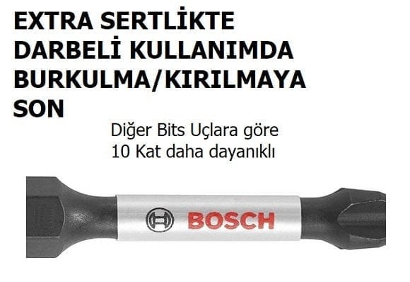 BOSCH PRO Impact Control PZ2x150 Yıldız Bits Uç (Torklu Vidalamalar için)