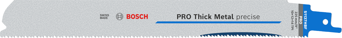 BOSCH PRO S 1137 HBF Metal Kesimi İçin Orta Hizmet Tilki Kuyruğu Testere Ucu 225 mm