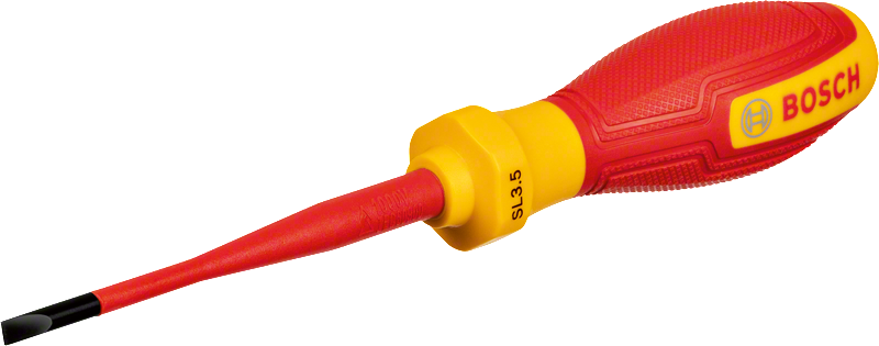BOSCH Profesyonel İzoleli 1000 Volt 3.5 x 75 mm Düz Tornavida (1600A02NC1)