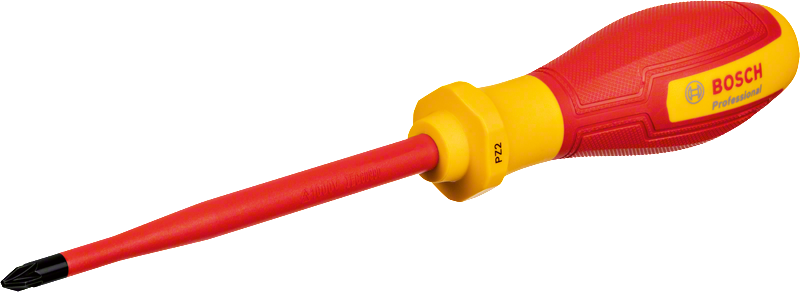 BOSCH Profesyonel İzoleli 1000 Volt PZ2 x 125 mm Yıldız Tornavida (1600A02ND2)