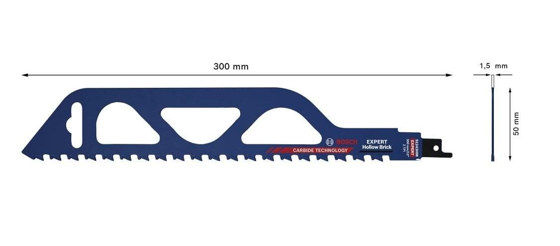 BOSCH S 1243 HM Ytong ve Tuğla Kesimi İçin Tilki Kuyruğu Testere Ucu 300 mm