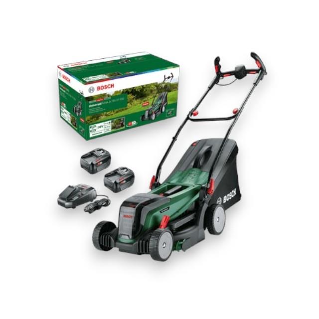 BOSCH Universal Rotak 18V-37-550 Çift Akülü Çim Biçme Makinası