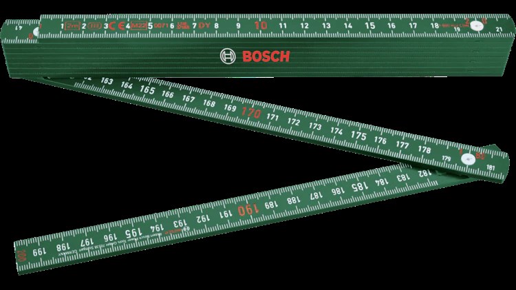 BOSCH Yeşil Katlanabilir Kırma Metre 2 mt
