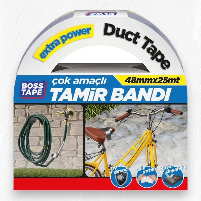 Boss Tape Duct Tape Tamir Bandı Gri 48mmx25mt