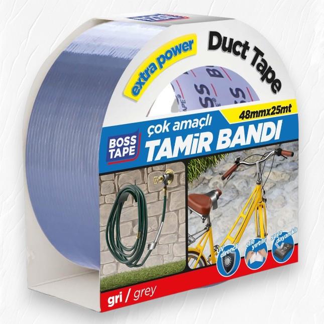 Boss Tape Duct Tape Tamir Bandı Gri 48mmx25mt
