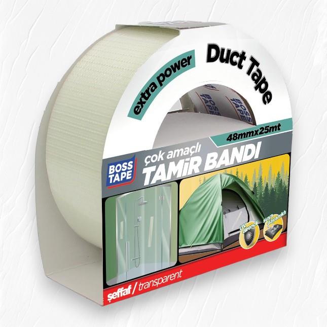 Boss Tape Duct Tape Tamir Bandı Şeffaf 48mmx25mt