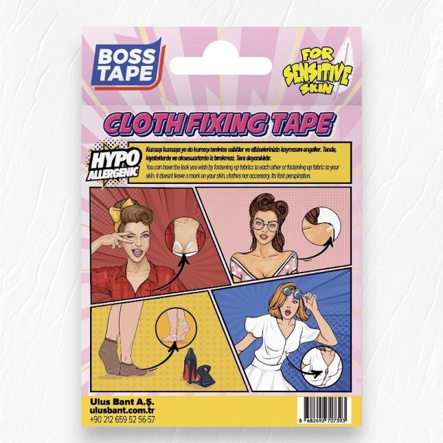 Boss Tape Kıyafet Sabitleme Dekolte Kapama Bandı 2 Ebatlı