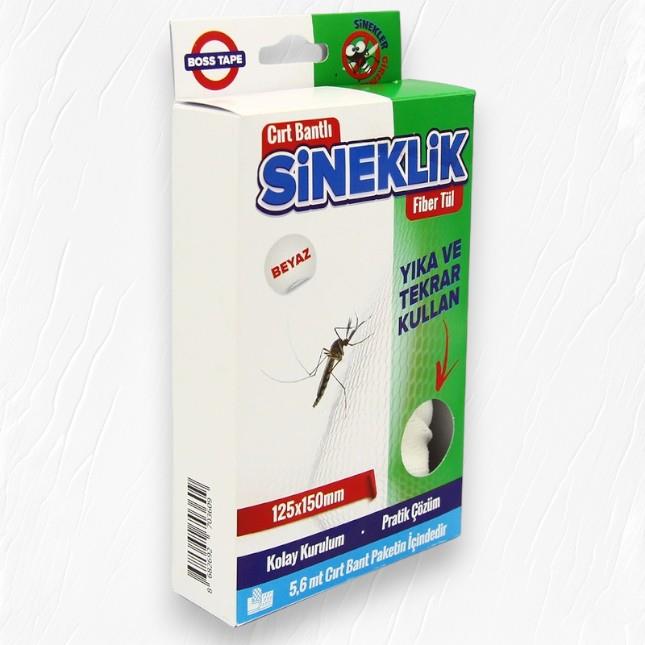Boss Tape Pencere Cam Sineklik 125x150cm Cırt Bantlı