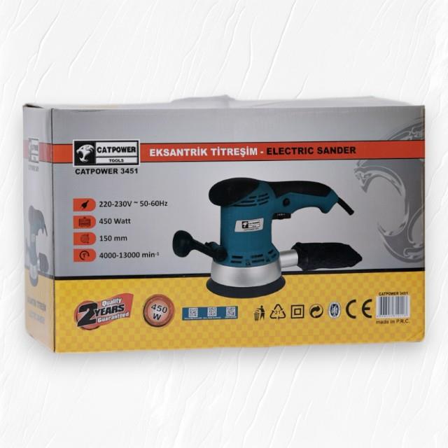 Catpower 3451 Eksantrik Titreşimli Zımpara 150 mm