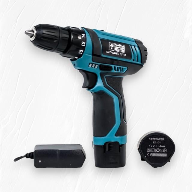 Catpower Akülü Vidalama 12v Li-İon 1,3 Ah 2 Akülü Cate5101