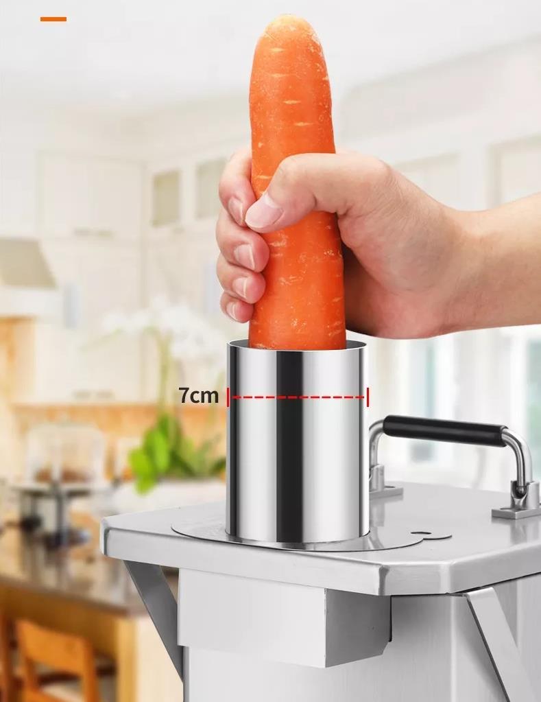 Dalle EX-06 Elektrikli Paslanmaz Çelik Küp Kare Dilimleme Makinesi