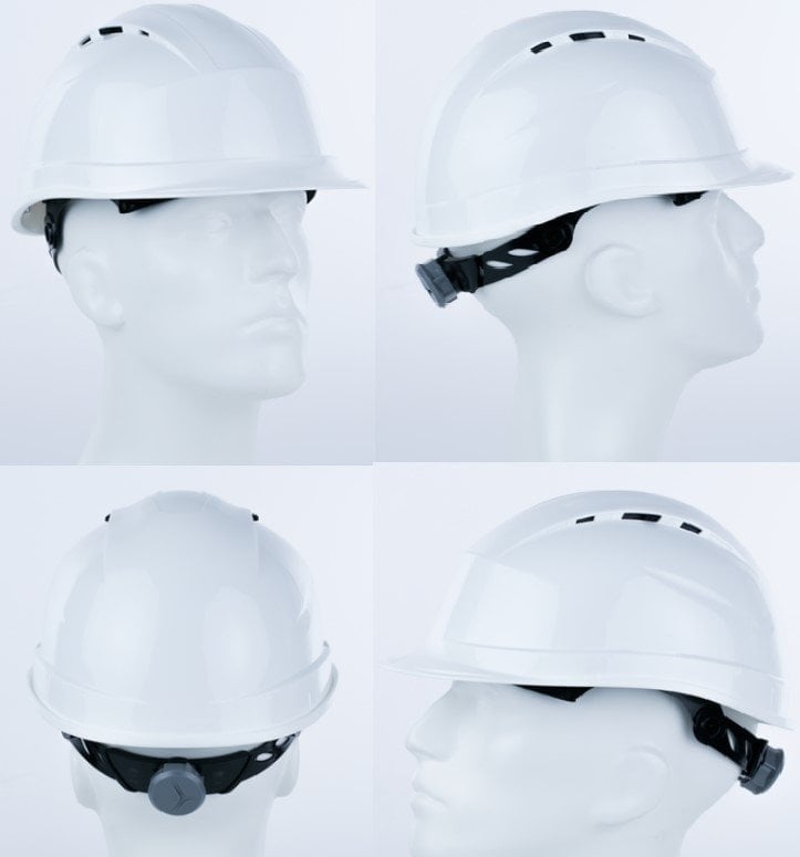 DELTAPLUS Quartz Up 4 Vida Ayarlı Beyaz Baret
