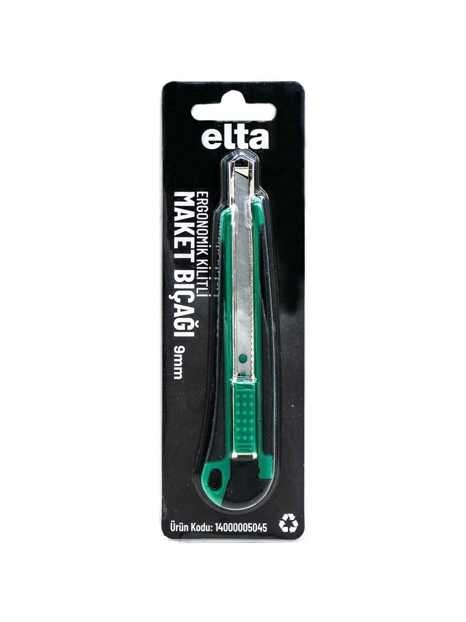 Elta Ergonomik Kilitli Maket Bıçağı 18 mm