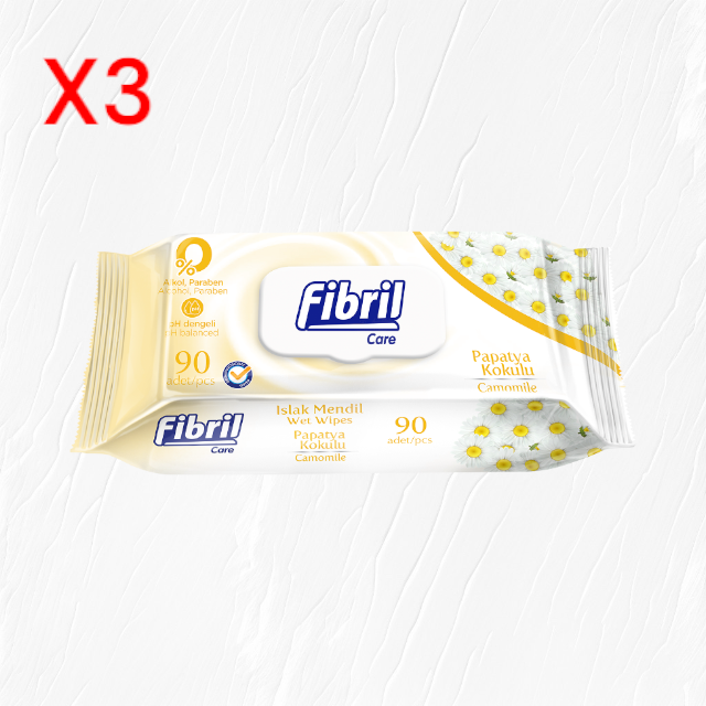 Fibril Islak Havlu Papatya 90'lıx3adet