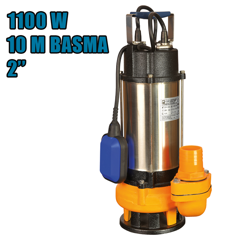 FOSEPTİK KIRICILI DALGIÇ POMPA 1,5 HP