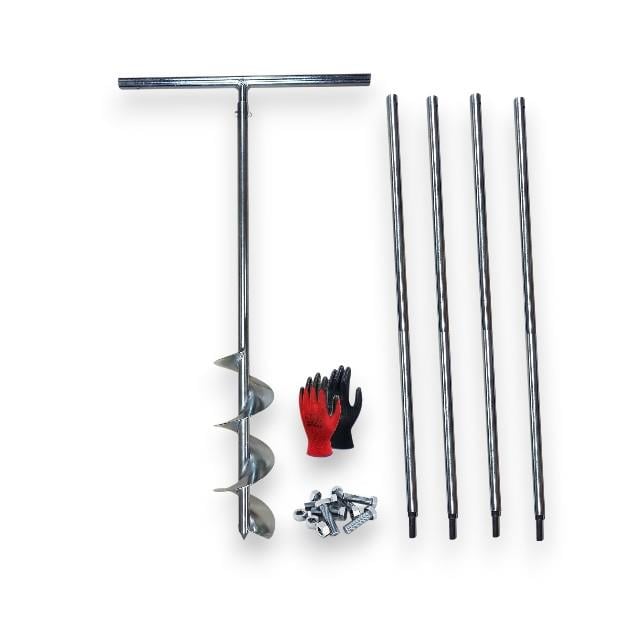 Galvaniz Toprak Burgusu Uzatmalı Sondaj Aleti Çap 15 cm Boy 5 mt