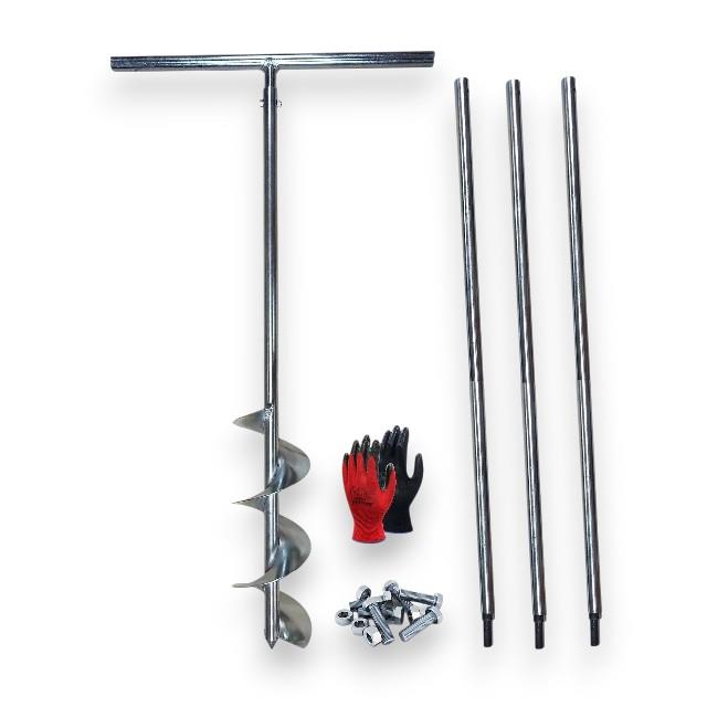 Galvaniz Toprak Sondaj Burgusu Çap 15 cm Boy 4 mt