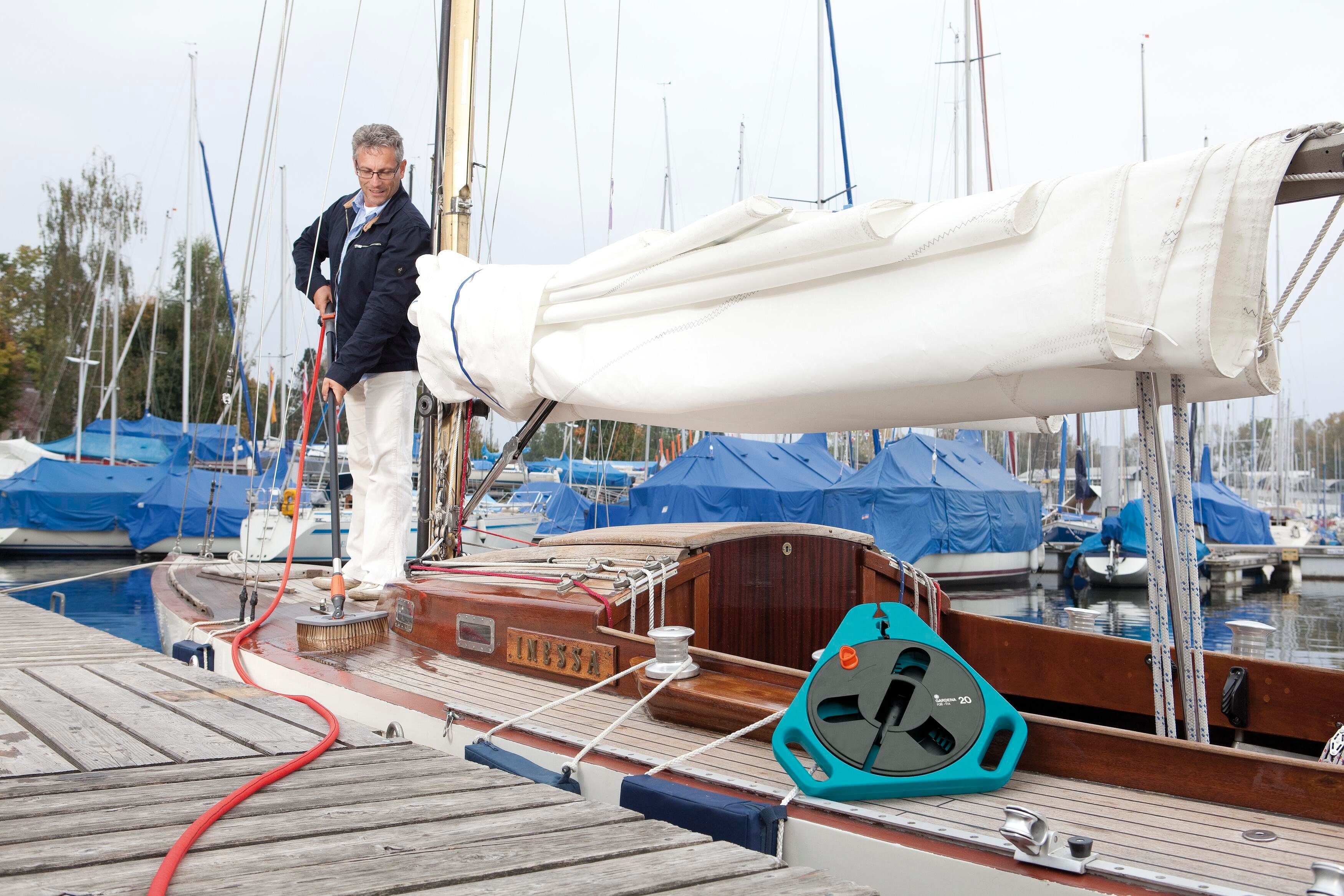 Gardena 00757-20 Roll-Fix Toplama Kutulu Yassı Hortum 20 Metre