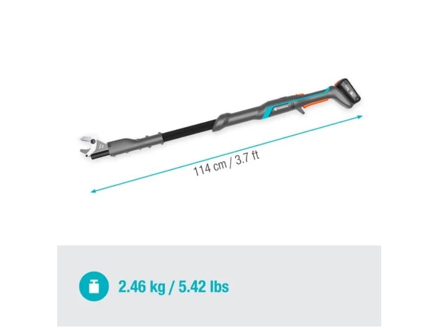 Gardena 14772-20 Akülü Yüksek Dal Makası Easycut 110/18v P4a Set