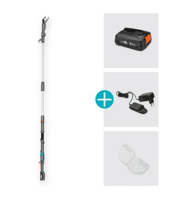 Gardena 14774-20 Akülü Teleskopik Yüksek Dal Makası HighCut 250/18V P4A Set