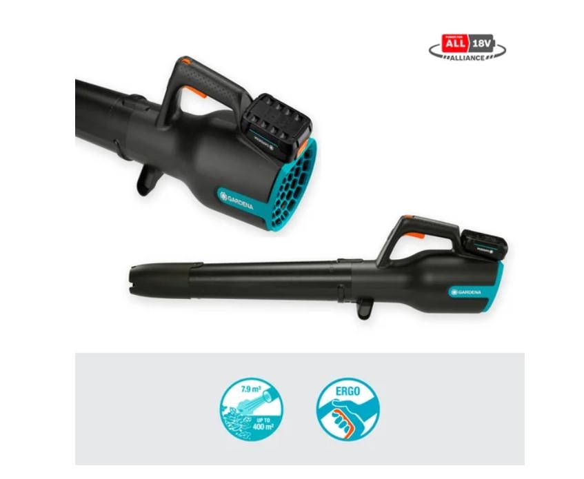 Gardena 14890 Powerjet PA4 Tek Akü 5 Ah Yaprak Toplama-Üfleme Makinesi