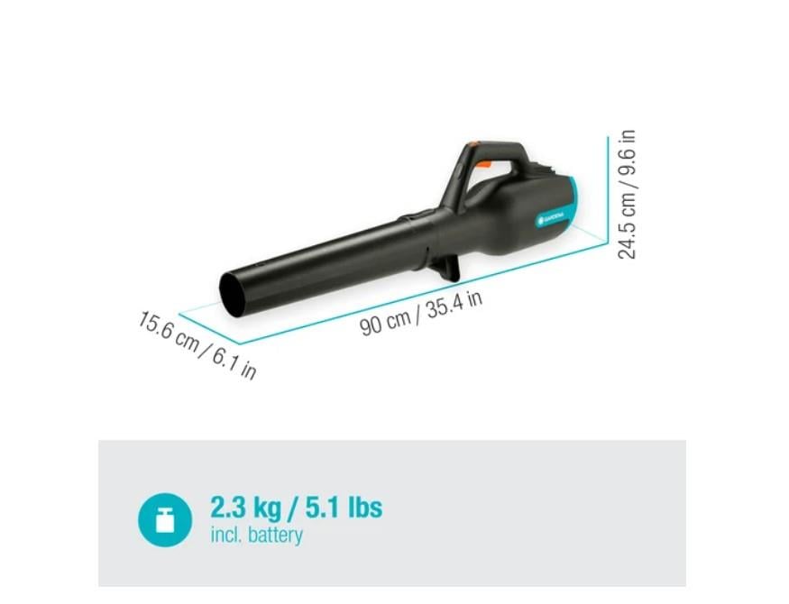 Gardena 14890 Powerjet PA4 Tek Akü 5 Ah Yaprak Toplama-Üfleme Makinesi