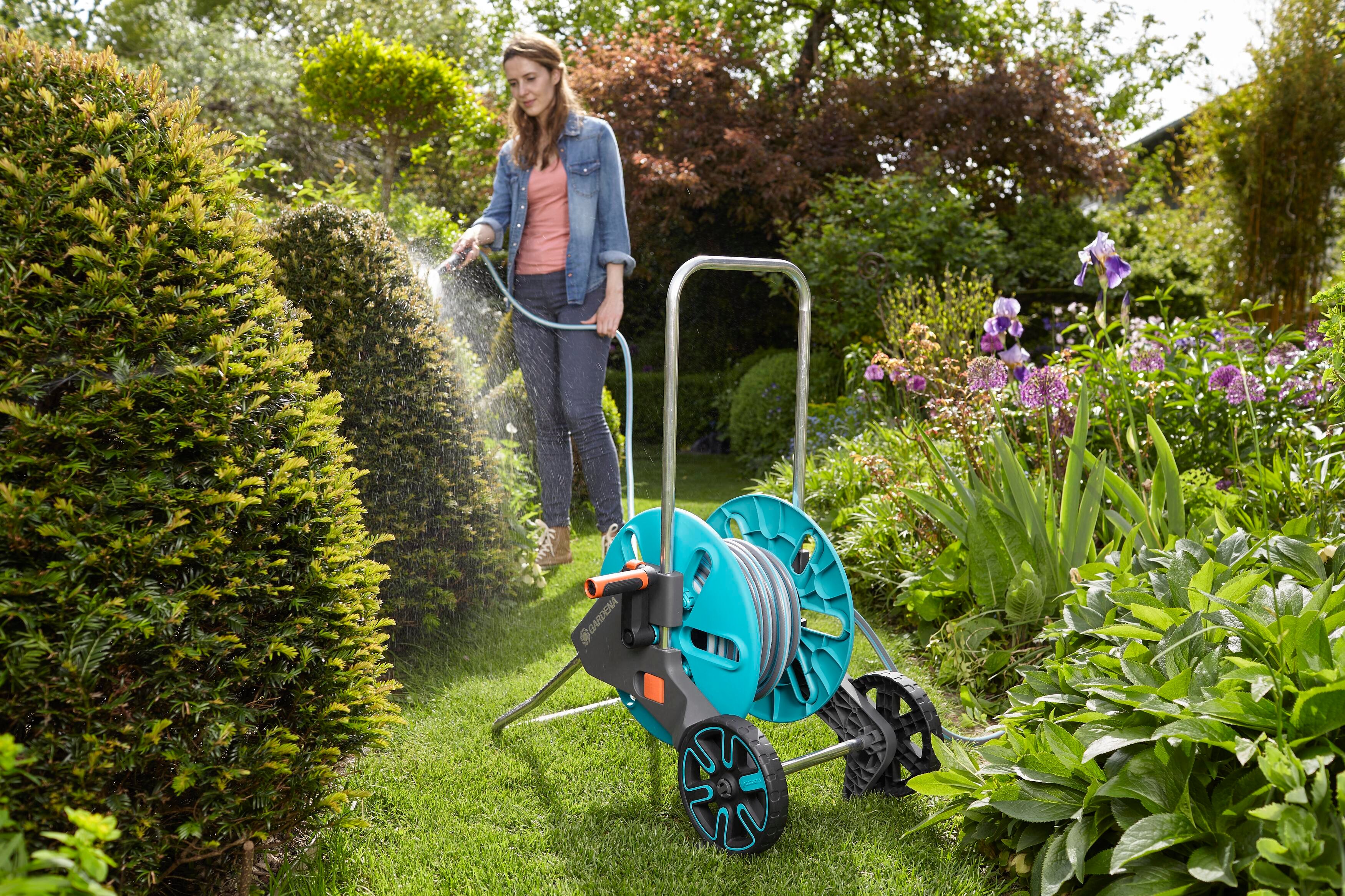 Gardena 18512-20 Hortum Arabası Seti AquaRoll M
