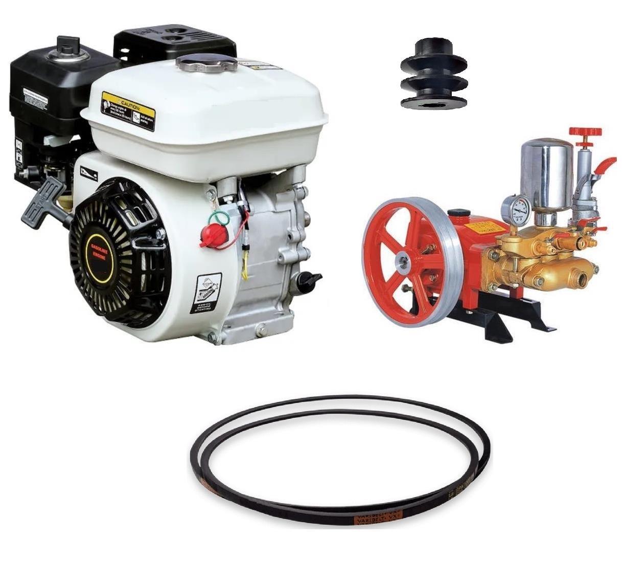 Gardenpro Benzinli 170F İlaçlama Motoru Ve Pompa 7 Hp Kasnak&Kayışlar Dahil