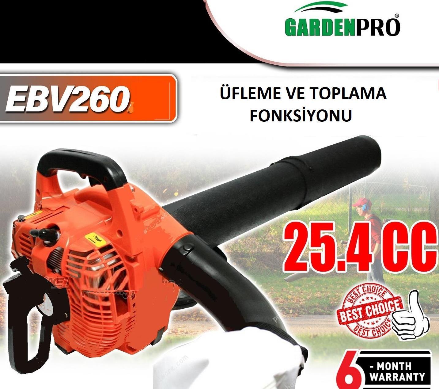 Gardenpro EBV 260 Benzinli Yaprak Toplama Ve Üfleme Makinesi